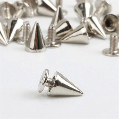 20 Pcs Rivet Nail Fastener Cone Spikes Metal Alloy DIY