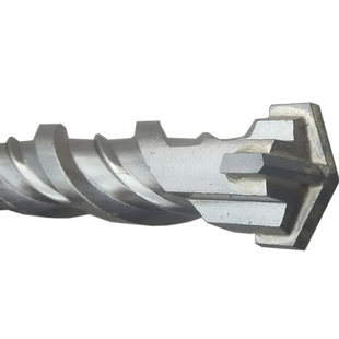 十字四刃 方柄四坑电锤钻头 加长0公分 穿墙冲击钻头10-28*00mm