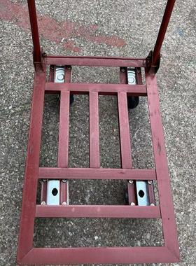 平板车手推车加厚角铁车平板小推车搬运拉货折叠手推车手拉加厚