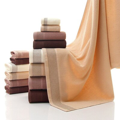 Cotton Bath Towel 3 Set Home Hotel towels 纯棉毛巾浴巾三件套