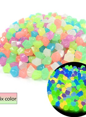 50/100/200Pcs Luminous Stones Fish Tank Aquarium Ornament Gl