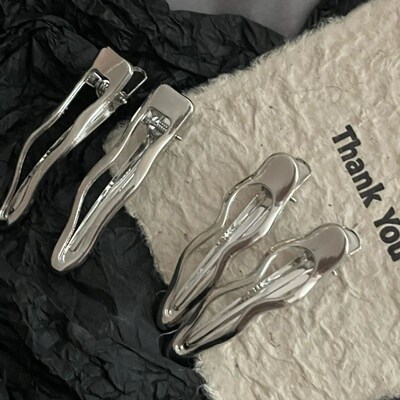 Metal Wave Barrettes Special-Interest Design Cold Wind Ins C