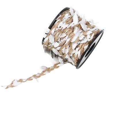 32.8 Feet Leaf Twine 5MM Leaf Rope Burlap Ribbon Twine
