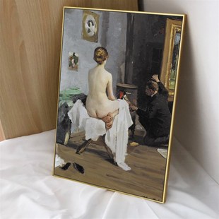 冬季画室 Jnis Rozentls 拉脱维亚 装饰画苏俄艺术电表箱遮挡画