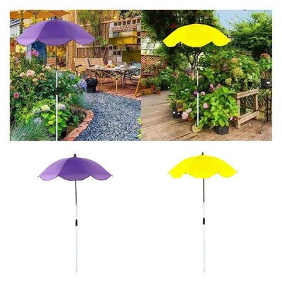 Plant Umbrella Reusable Decor Adjustable for Flowers Potted
