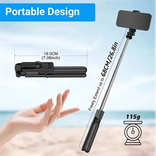 BSLIUFANG 2025 Selfie Stick Tripod Extendable Wireless Bluet