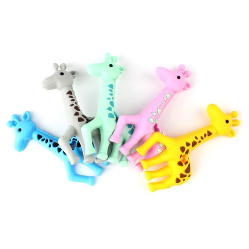 Keep&Grow 1pcs Baby Animal Silicone Teethers Dog Dinosaur Ko
