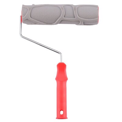 Stone Texture Rubber Embossed Paint Roller Brush Hand Tool I