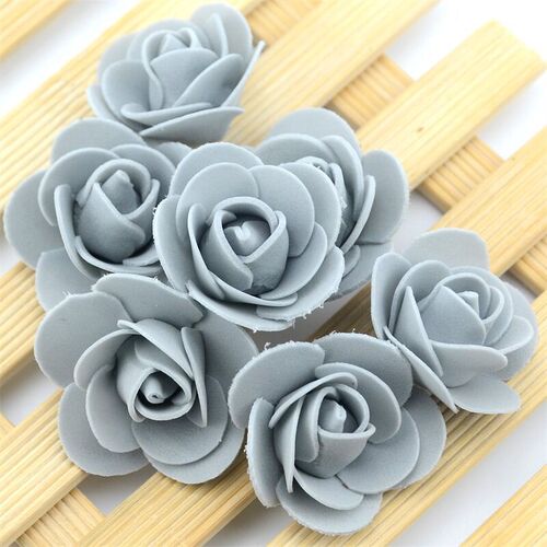 100pcs 3.0cm Mini Artificial Flower PE Foam Rose Head Handma