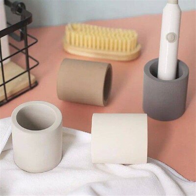 Keep Dry Solid Color Diatomite Bathroom Toothbrush Holder