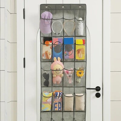 Wall Hanging Shoe Storage Organizer Bag Shoes Rack Over The