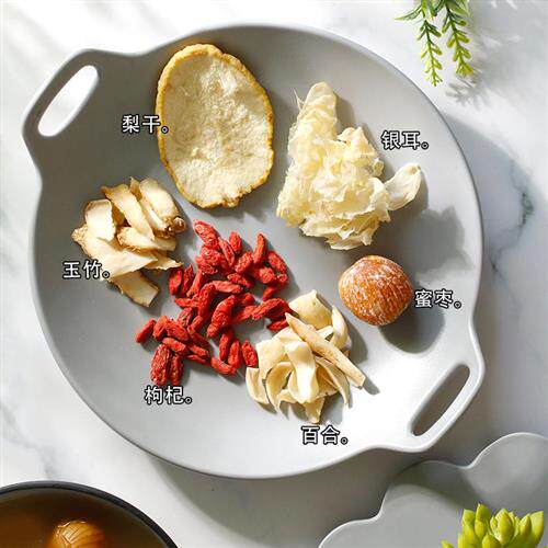 雪梨玉竹百合汤包咳痰多燥热食补滋润清广东煲汤材料养生炖品