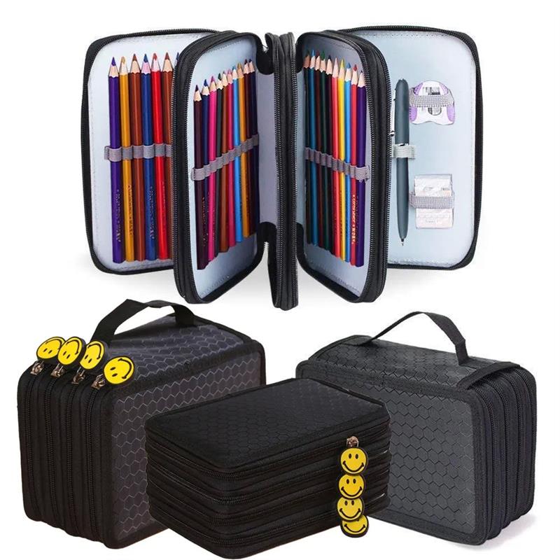 72 Holes Four layers Pencil Case Large Capacity Kawaii Pen S图片