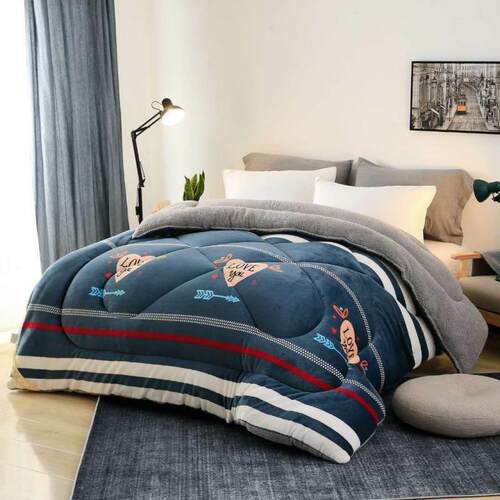 Super warm winter flannel quilt comforter blanket bed duvet