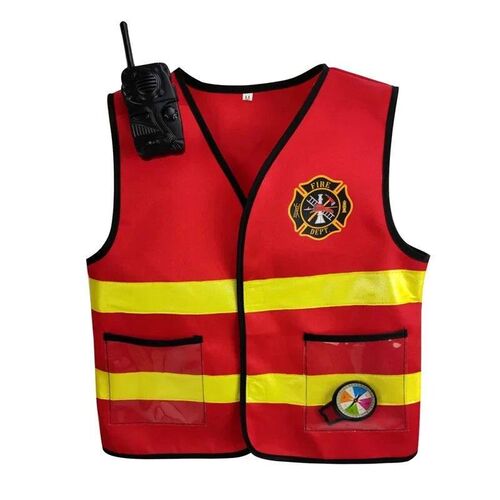 Kids Firefighter Cosplay Little Fireman Firemen Costume For