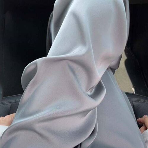 Draping silky touch acetic acid non-wrinkle elastic waist sa