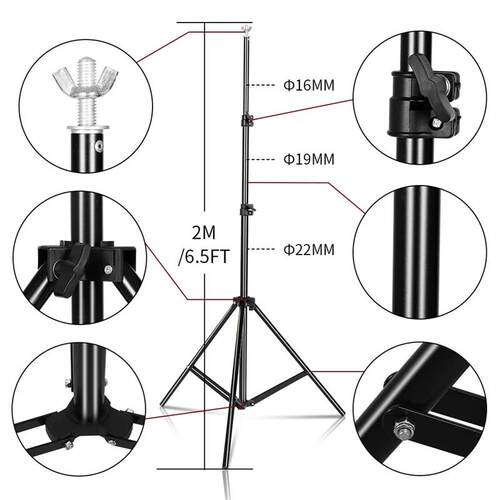 Backdrop Stand Photo Background Support Studio Light Tripod