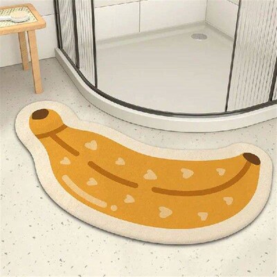 Bathroom Shower Room Entrance Mat Bathroom Suction Curved