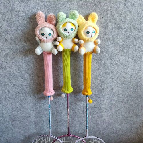 Cute Cat Badminton Racket Handle ver Cartoon Grip Protectors