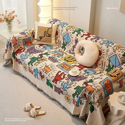 Sofa Cushion Cloth Double Sided Sofa ver Thick Non-Slip Sofa