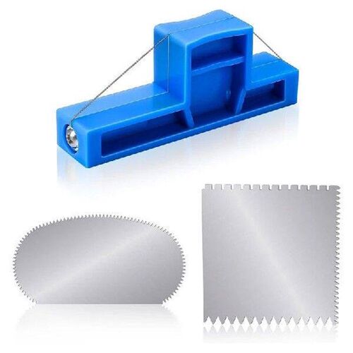 3Pcs Angle Cutting Clay Tool Trimming Tools Blue Plastic