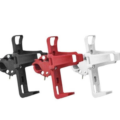 No-drill adjustable water bottle holder for mountain bikes,