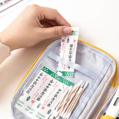Mini First Aid Pouch Portable Small Emergency Medicine Stora