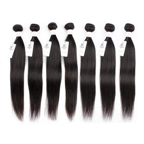 Natural Black Human Hair Bundles 1pc/ 3pcs/ 5pcs/ 7pcs Per L