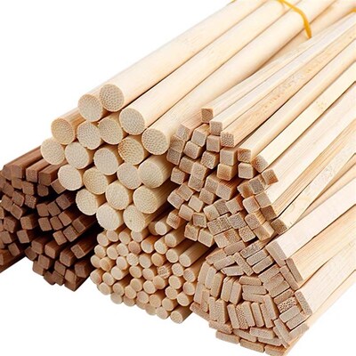 Round wooden stick 30cm50cm dowels Dowel Rods Pole 木棒