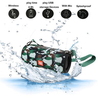 Bluetooth Speaker Waterproof Portable Column Bass Stereo音箱