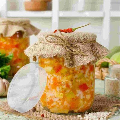 2 Pcs Sauerkraut Mason Jar Weights Pickle Glass Heavy