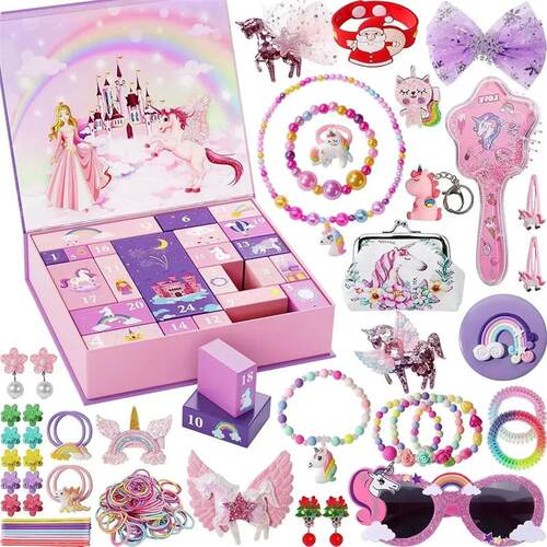 2024 Christmas Advent Calendar Gift Box for Girl Kids DIY Je