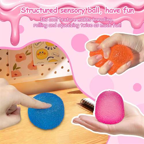 4pcs Squishy Fidget Toy Stress Solid Squeeze stress Ball set