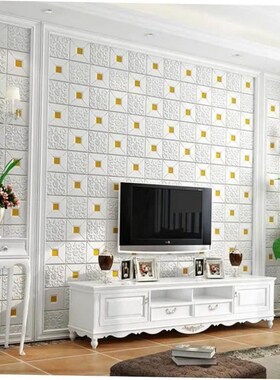 3D Wall Sticker Imitation Brick aterproof Wallpaper Room壁纸