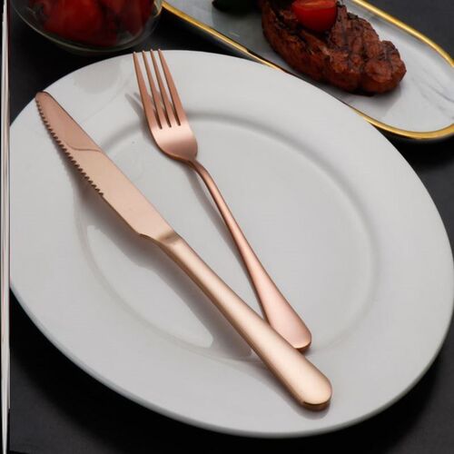 Stainless steel cutlery knife, fork and spoon three piece