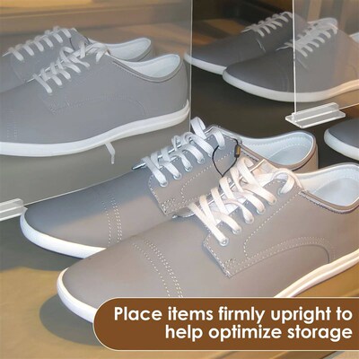 6/8Pcs Self-Adhesive Closet Shelf Organizer Acrylic Bookcase