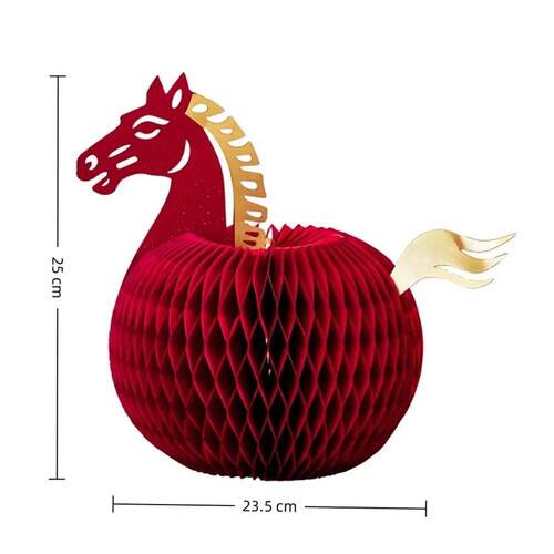 Table Decoration New Year Horse Ornament Chinese New Year Fo