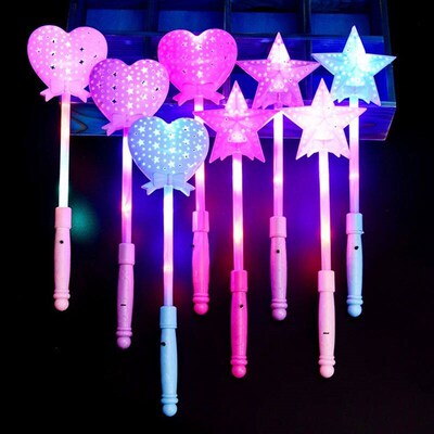 Luminous Flashing LED Magic  Toys Novelty Heart Multi Color