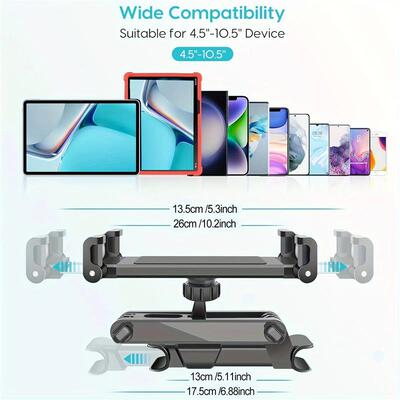 Universal Car Tablet Holder Back Seat Headrest Mount For iPa