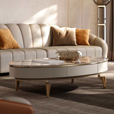 Light Luxury Coffee Table Modern Simple High-end Round Coffe