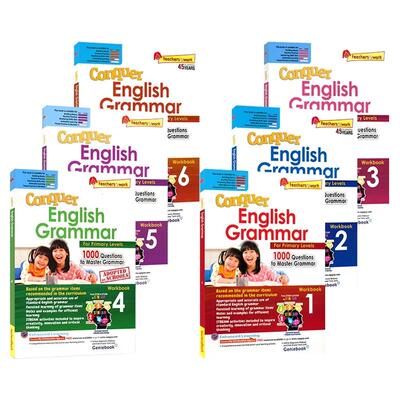 1 book Sap Conquer Grammar Workbook Grade 1-6 English Gramma