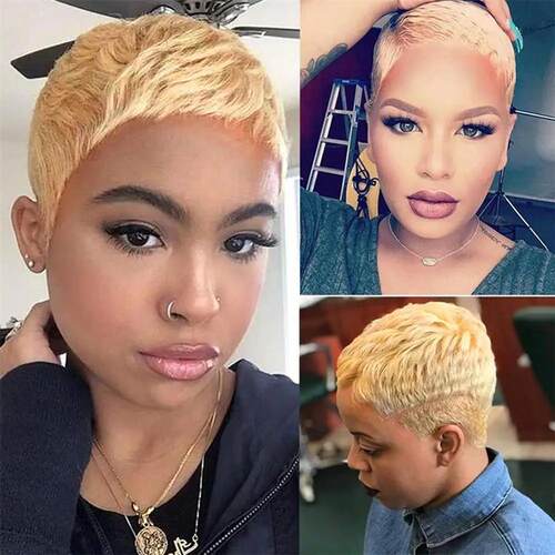 Short Bob Wig Straight Human Hair Wigs Natural Color Brazili