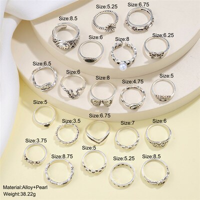 Vintage butterfly love ring set ladies joint ring蝴蝶关节戒