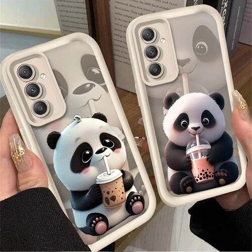 Drink Tea Milk Panda Case for  Galaxy A55 A15 A35 A25 A05 A0