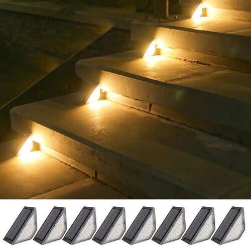 Outdoor Staircase Led Solar Step Light 8pcs Solar Step
