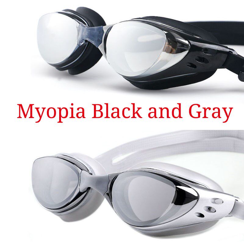Myopia Swimming Goggles Men Women Prescription Optical Swim - 实物图