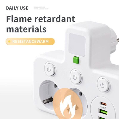 EU Plug Power Strip  Outlets Two specifications with or with