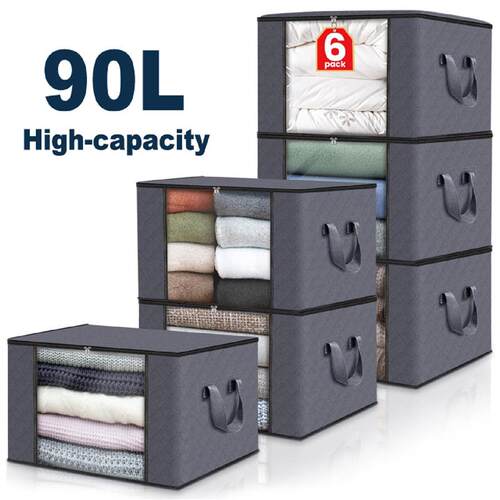 6Pack Clothes Storage Bed Large Storage bag Organizer bags