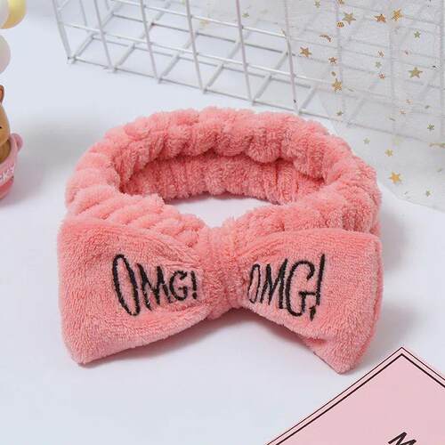 2023 Wash Face Hair Holder Hairbands Soft Warm Coral Fleece