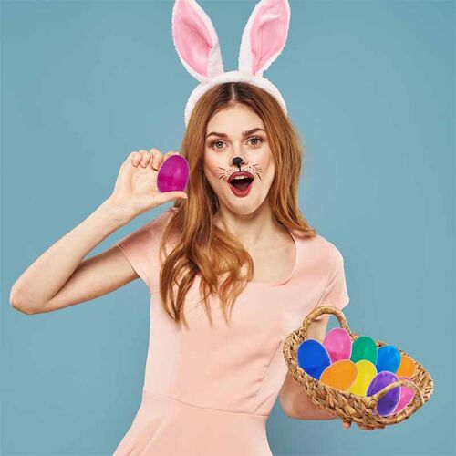 500pcs Easter eggs Fillable Easter decorations Hunting eggs